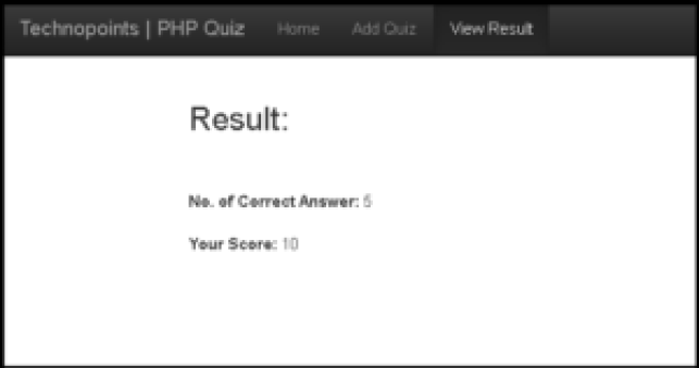 Quiz Code In Php Free Download